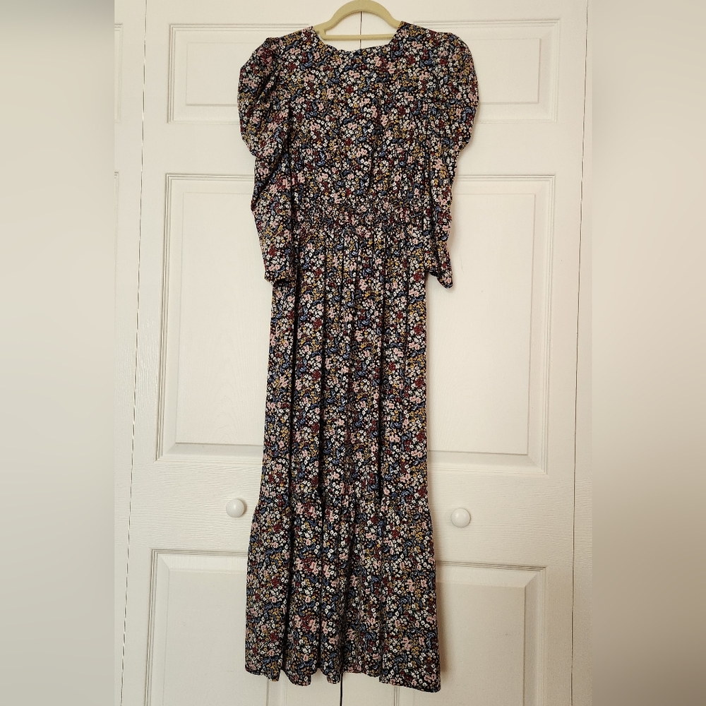 Multicolor floral maxi dress